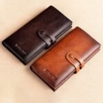 Men's Genuine Leather Long Wallet – Vintage Bifold Clutch - Image 8