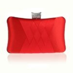 Women's Satin Evening Clutch Bag – Elegant Purple Purse - Image 7