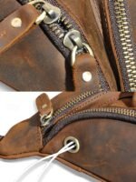 Men's Genuine Leather Fanny Pack, Top-Grain Leather - Image 11