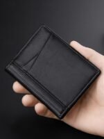 Men's RFID Blocking Wallet, Premium Cowhide Leather, Slim - Image 2