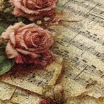 Vintage Floral Music Note Shoulder Bag for Women – Artistic - Image 5