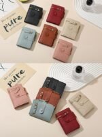 Women's Small Bifold Wallet with Zipper Coin Pocket – - Image 5