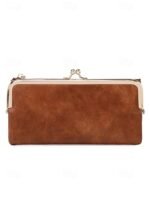 Women's Faux Leather Clip Bag Wallet Phone Case - Card - Image 15