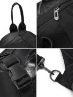 Men's Gothic Skull Crossbody Bag – Multi-Pocket Large - Image 10