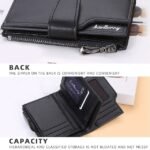 Women's Purple Faux Leather Bifold Wallet – Stylish - Image 3