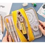 Large Capacity Pink Pencil Case Organizer – Multi-Layer Zipper - Image 2