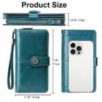 Women's RFID Blocking Faux Leather Wallet – Large - Image 6