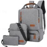 Men's Large Capacity Multi-Pocket Backpack Set, Including