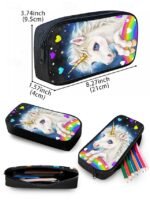 Girls'3-Piece Unicorn Backpack Set with Lunch Bag and - Image 13