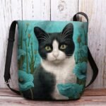 Women's Fashionable Cat Tote Bag - Perfect for Cat Lovers - Image 10