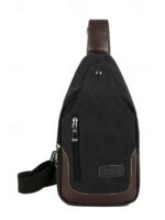 Men's Canvas Sling Bag - Durable Crossbody Shoulder - Image 14