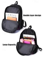 Girls Butterfly Print School Backpack 3-Piece Set with Insulated - Image 7