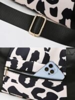Women's Waterproof Leopard Print Travel Duffel Bag – - Image 11
